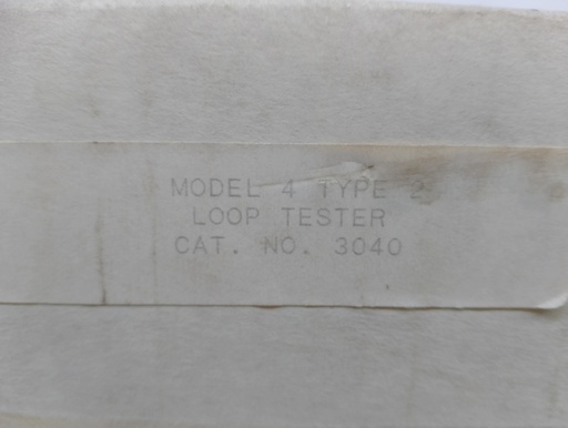 (NEW SEALED) MODEL 4 TYPE 2 LOOP TESTER 3040